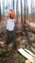MFR Aillevillers : BEPA TF (Travaux Forestiers) et BEPA EAENR (Entretien et Am&eacute;nagement des Espaces Naturels et Ruraux) en Chantier Forestier (fendage)